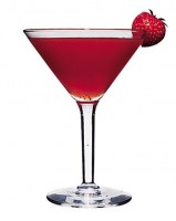 Martini Glass Used for Strawberry Daiquiri